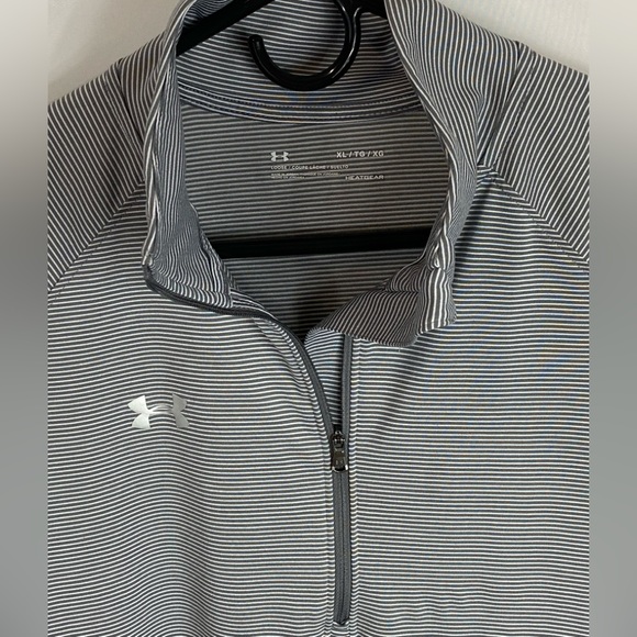 Under Armour HeatGear Half Zip Long Sleeve Top, Xl - Picture 3 of 9